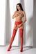 Еротичні ажурні колготки-бодістокінг Passion S029 One Size, red, пояс та панчохи, з доступом SO8958,6 - інтернет-магазин інтимних товарів Squitter