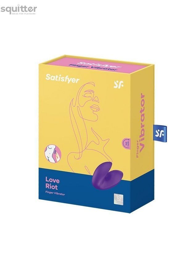 Вибратор на палец Satisfyer Love Riot Purple, 12 вариантов использования SO7789 - онлайн-сексшоп Сквитер