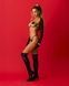 Прикраса на тіло Obsessive Lustique Black harness bra S/M/L SX3112,7 - інтернет-магазин інтимних товарів Squitter