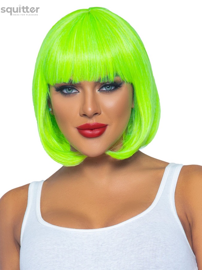 Leg Avenue 12" Neon short bob wig Neon Green SO8595 фото