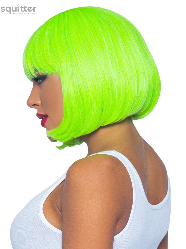 Leg Avenue 12" Neon short bob wig Neon Green SO8595 фото