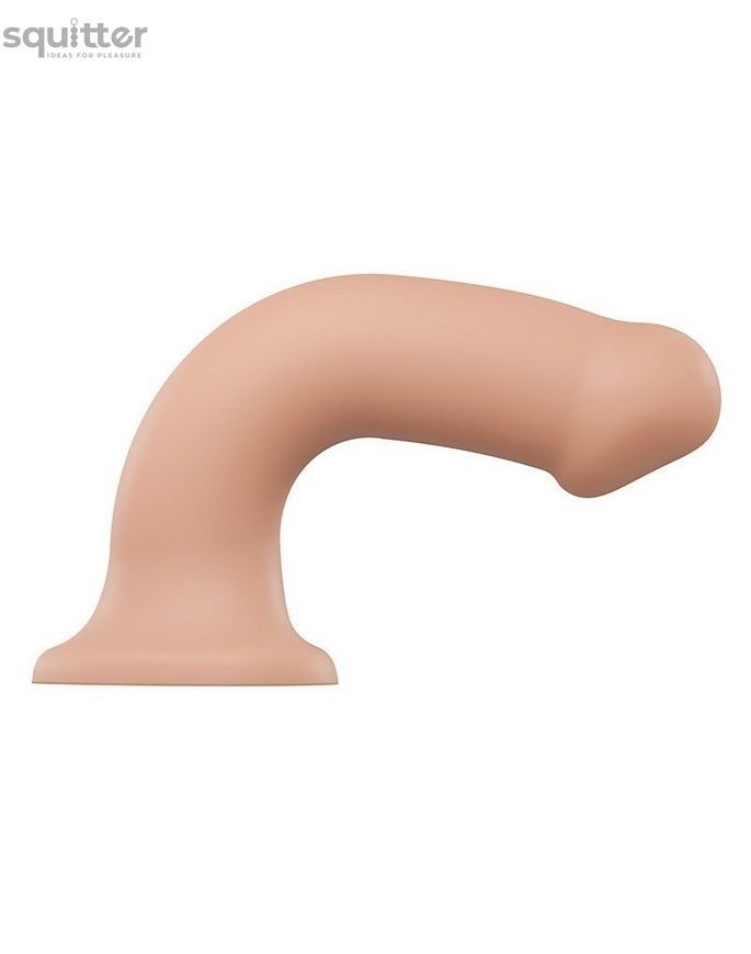 Насадка для страпона Strap-On-Me Dual Density Dildo Flesh XL, диаметр 4,5см, двухслойная, гибкая SO2356 - онлайн-сексшоп Сквитер