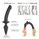 Анальна пробка з Ділдо Strap-On-Me SWITCH PLUG-IN SEMI-REALISTIC DILDO BLACK - S SO6826 фото 2