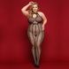Сітчастий бодістокінг-халтер JSY &laquo;Сітки Арії&raquo; Plus Size, black, комбінезон, відкритий доступ SO8391,1 - інтернет-магазин інтимних товарів Squitter