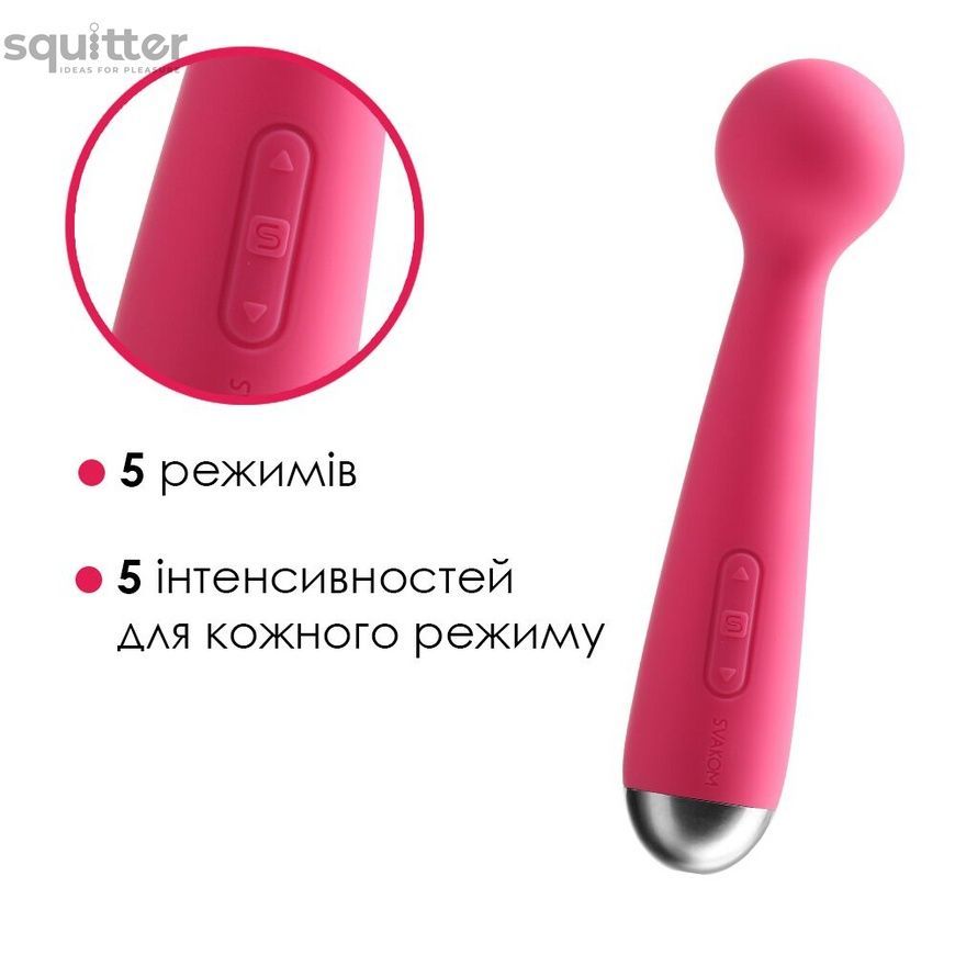Вібромасажер з інтелектуальним режимом Svakom Mini Emma Plum Red SO4828 - онлайн-сексшоп Сквітер