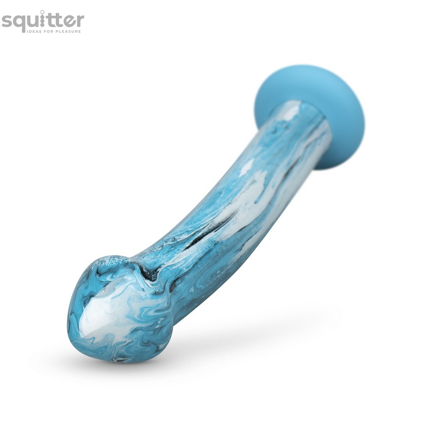 Скляний ділдо Gildo - Ocean Ripple Glass Dildo SO8893 фото