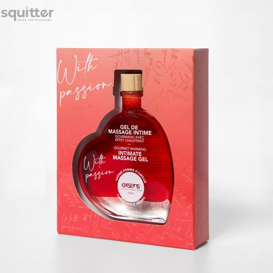Масажний гель EXSENS With Passion Candy Apple 50 мл, розігрівальний, без цукру, їстівний SX2191 - онлайн-сексшоп Сквітер