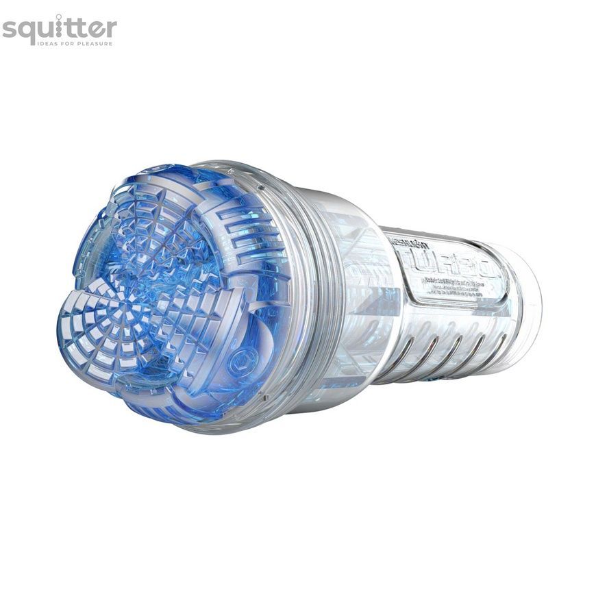 Мастурбатор Fleshlight Turbo Core Blue Ice, оральный секс (глубокое горло) SO6582 - онлайн-сексшоп Сквитер
