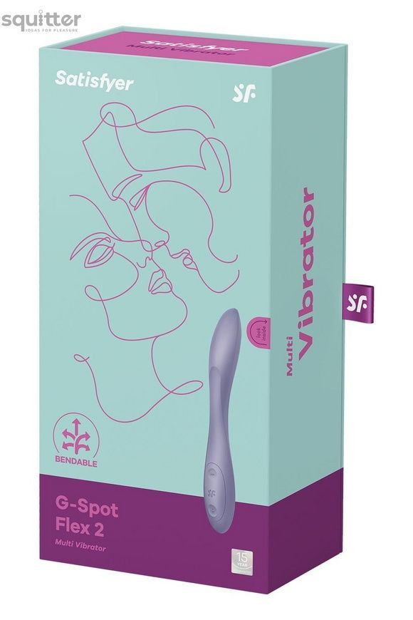 Універсальний вібратор Satisfyer G-Spot Flex 2, гнучкий стовбур із фіксацією положення SO6723 - онлайн-сексшоп Сквітер