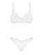 Комплект Obsessive Alissium 2-pcs set, XL/2XL, мереживо, ліф з м&rsquo;якою чашкою, трусики танга SX0605,6 - інтернет-магазин інтимних товарів Squitter