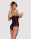 Сетчатое боди на косточках Obsessive Amanta teddy L/XL, черное, с доступомSO7199,2 - интернет-магазин интимных товаров Squitter