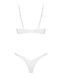 Комплект Obsessive Alissium 2-pcs set, XL/2XL, мереживо, ліф з м&rsquo;якою чашкою, трусики танга SX0605,7 - інтернет-магазин інтимних товарів Squitter