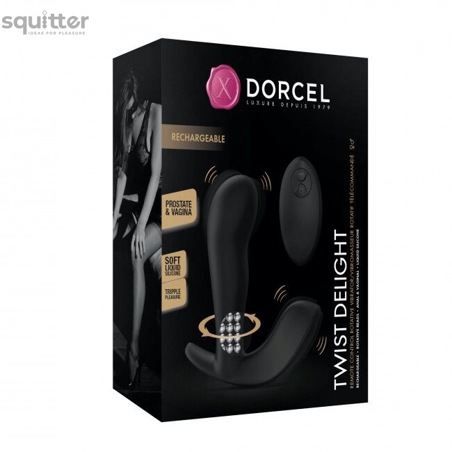 Універсальний вібратор з масажем перлами Dorcel TWIST DELIGHT SO5080 фото