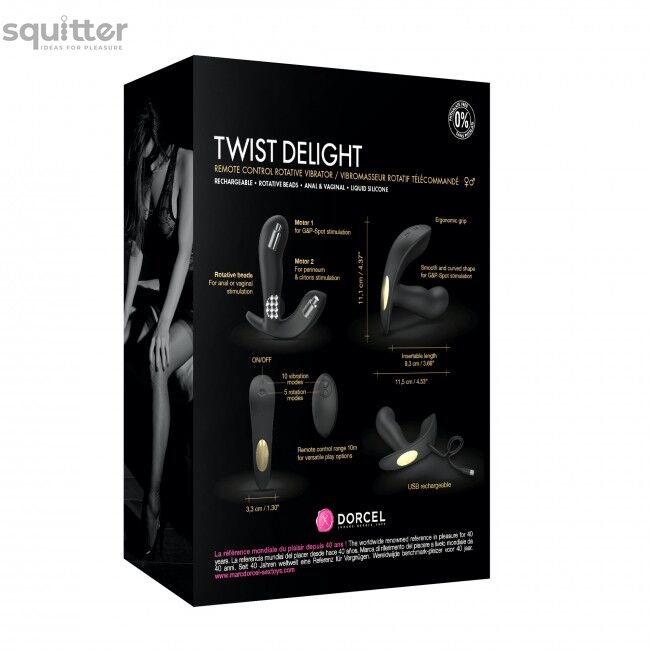 Универсальный вибратор с жемчужным массажем Dorcel TWIST DELIGHT SO5080 фото