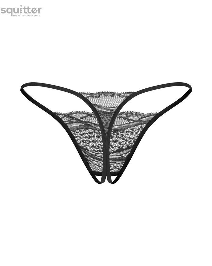 Набір трусиків з доступом Obsessive Bianca 2-pack crotchless thong S/M SX3555 - онлайн-сексшоп Сквітер