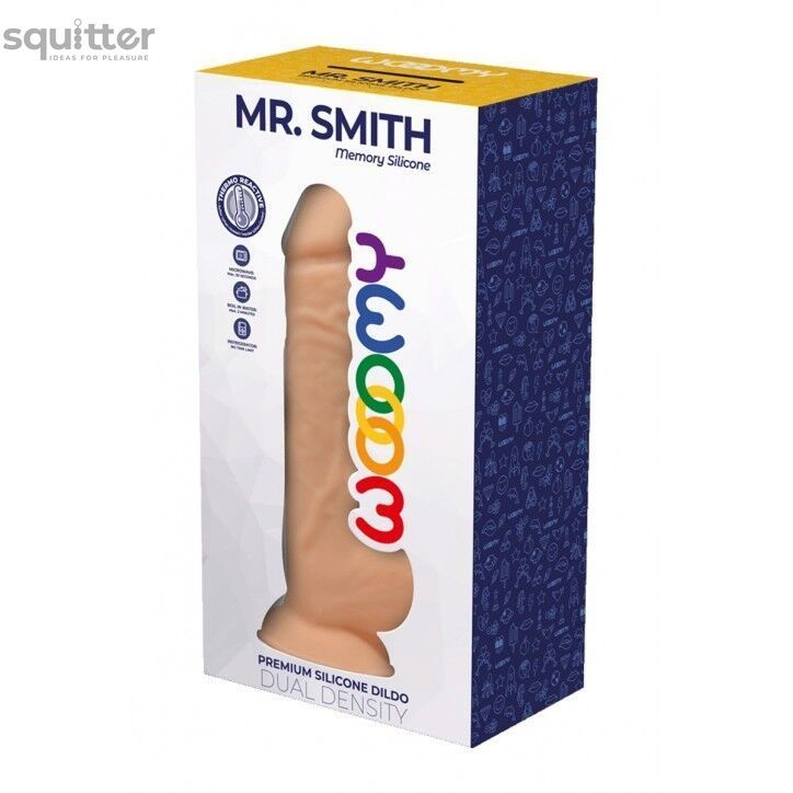 Силиконовый фаллоимитатор Wooomy Mr.Smith, термореактивный, с присоской, длина 17,5, диаметр 3,3 см SO7400 - онлайн-сексшоп Сквитер
