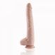 Фалоімітатор 11.8&Prime; з вібрацією для секс-машин Hismith Silicone Dildo with Vibe, KlicLok, пульт ДК SX4009,4 - інтернет-магазин інтимних товарів Squitter