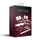 Набір Feral Feelings BDSM Kit 7 White, наручники, поножі, конектор, маска, падл, кляп, затискачі SX3982,2 - інтернет-магазин інтимних товарів Squitter