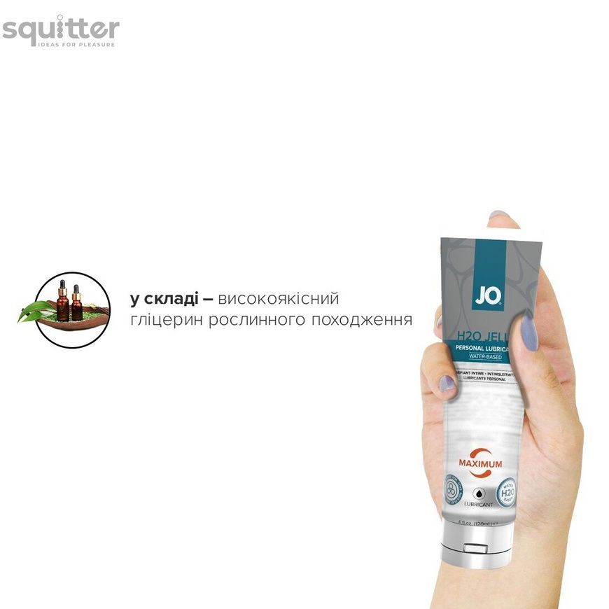 Густой лубрикант на водной основе System JO H2O JELLY - MAXIMUM (120 мл) SO1454 - онлайн-сексшоп Сквитер