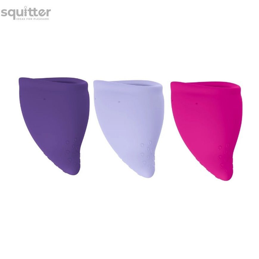 Менструальна чаша Fun Factory FUN CUP SIZE B Purple, багаторазова, діаметр 4,3 см, об&rsquo;єм 30 мл SX3674 - онлайн-сексшоп Сквітер