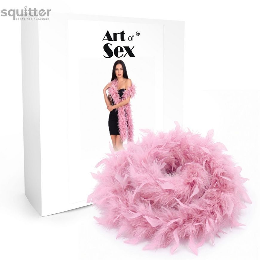 Боа з пір&rsquo;я Art of Sex, довжина 2 метри, колір рожевий