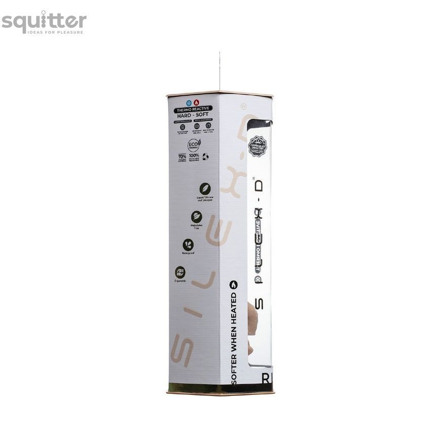 Фалоімітатор SilexD Tomas Real Skin Flesh MODEL 1, реалістичний, на присосці, діаметр 4,9 см SX1288 - онлайн-сексшоп Сквітер