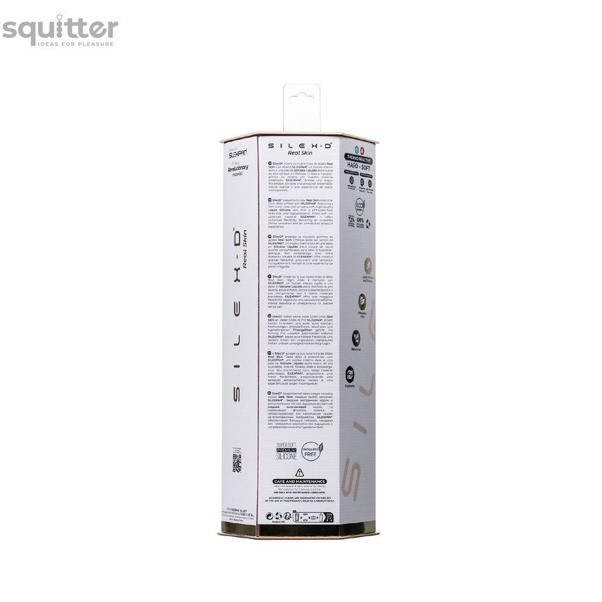 Фалоімітатор SilexD Tomas Real Skin Flesh MODEL 1, реалістичний, на присосці, діаметр 4,9 см SX1288 - онлайн-сексшоп Сквітер
