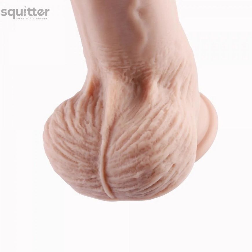 Фалоімітатор 11.8&Prime; з вібрацією для секс-машин Hismith Silicone Dildo with Vibe, KlicLok, пульт ДК SX4009 - онлайн-сексшоп Сквітер