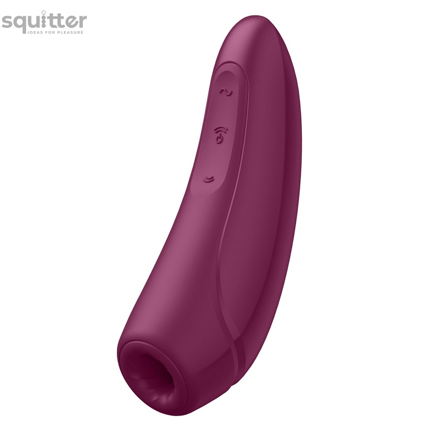 Вакуумний кліторальний стимулятор Satisfyer Curvy 1+ Rose Red SO3780 фото