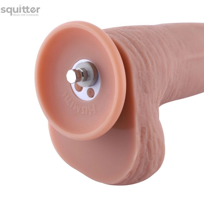 Фалоімітатор 11.8&Prime; з вібрацією для секс-машин Hismith Silicone Dildo with Vibe, KlicLok, пульт ДК SX4009 - онлайн-сексшоп Сквітер