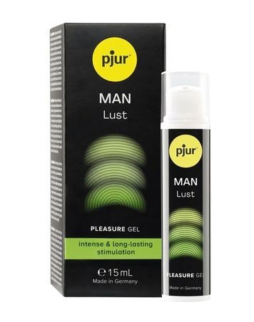 Рідкий вібратор для чоловіків pjur MAN Lust, 15 мл, з ефектом мурашок SX3122 - онлайн-сексшоп Сквітер