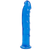 Фаллоимитатор Doc Johnson Jelly Jewels Dong & Suction Cup Blue, диаметр 3,6см, антибактериальный ПВХ SO2006 - онлайн-сексшоп Сквитер