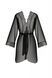 Пеньюар Passion AMBERLY PEIGNOIR 6XL/7XL, black, ажурні декольте та манжети, широкі рукави SO7054,3 - інтернет-магазин інтимних товарів Squitter