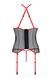 Корсет с пажами Passion SATARA CORSET S/M red, стринги, кружево, застежки спереди и сзадиSO8479,4 - интернет-магазин интимных товаров Squitter