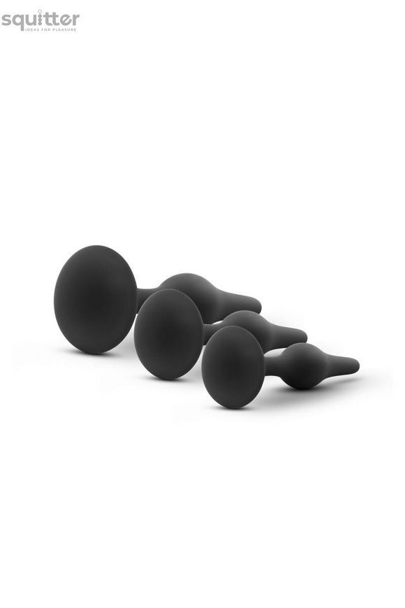 Набір анальних пробок Blush Luxe Beginner Plug Kit Black SX3071 - онлайн-сексшоп Сквітер