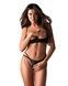 Комплект Obsessive Nutris 2-pcs crotchless set, XS/S, ліф з відкритими чашками, трусики з доступом SX1169,1 - інтернет-магазин інтимних товарів Squitter
