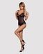 Сітчасте боді на кісточках Obsessive Amanta teddy XXL, чорне, з доступом SO7200,3 - інтернет-магазин інтимних товарів Squitter
