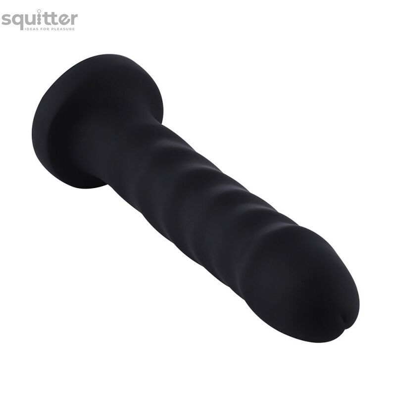 Силиконовый фаллоимитатор для секс-машин Hismith 7.1″ Anal Dildo Black, система KlicLok SO6201 фото