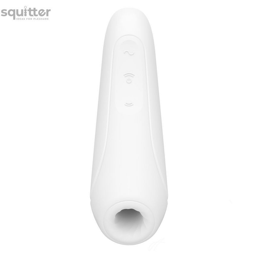 Вакуумний кліторальний стимулятор Satisfyer Curvy 1+ White SO3781 - онлайн-сексшоп Сквітер