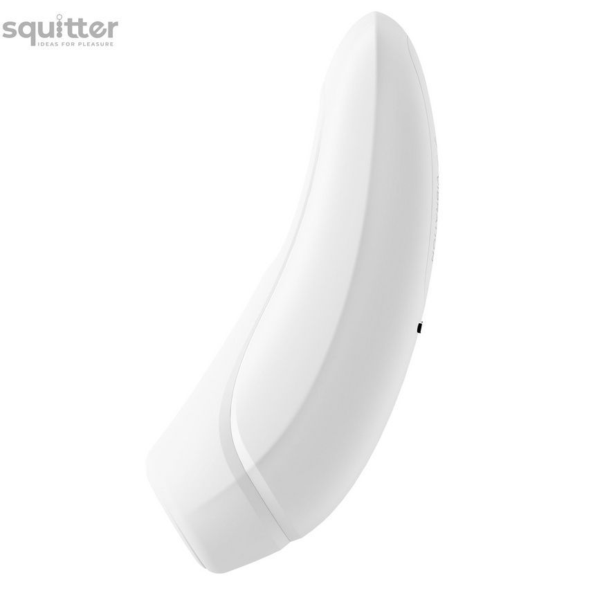 Вакуумний кліторальний стимулятор Satisfyer Curvy 1+ White SO3781 - онлайн-сексшоп Сквітер