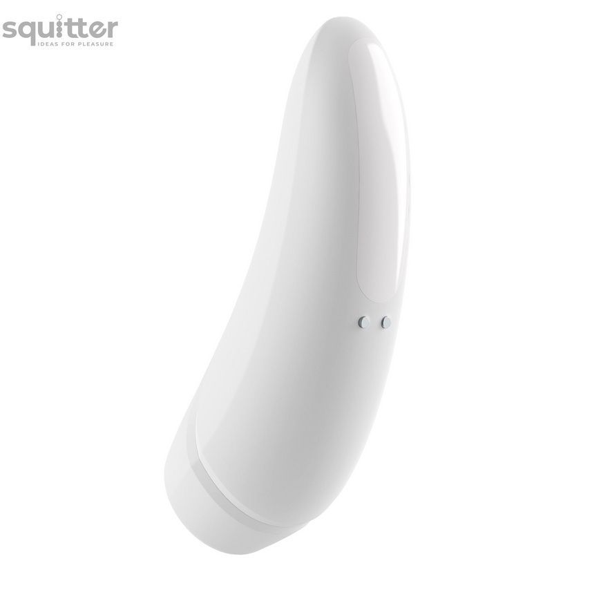 Вакуумний кліторальний стимулятор Satisfyer Curvy 1+ White SO3781 - онлайн-сексшоп Сквітер
