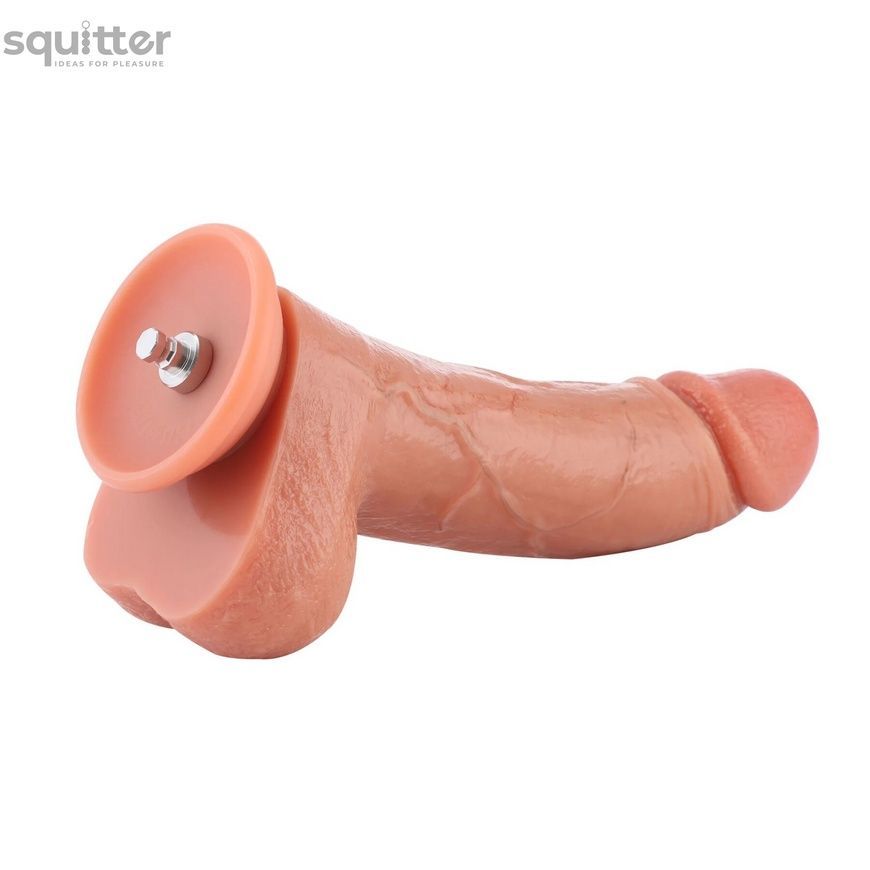 Фалоімітатор для секс-машин Hismith 8.25" Dual-density dildo with veins, система KlicLok SX4010 - онлайн-сексшоп Сквітер