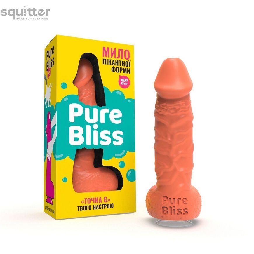 Мило у формі пеніса Pure Bliss MINI Coral, крафтове мило-член, натуральне SO6356 - онлайн-сексшоп Сквітер