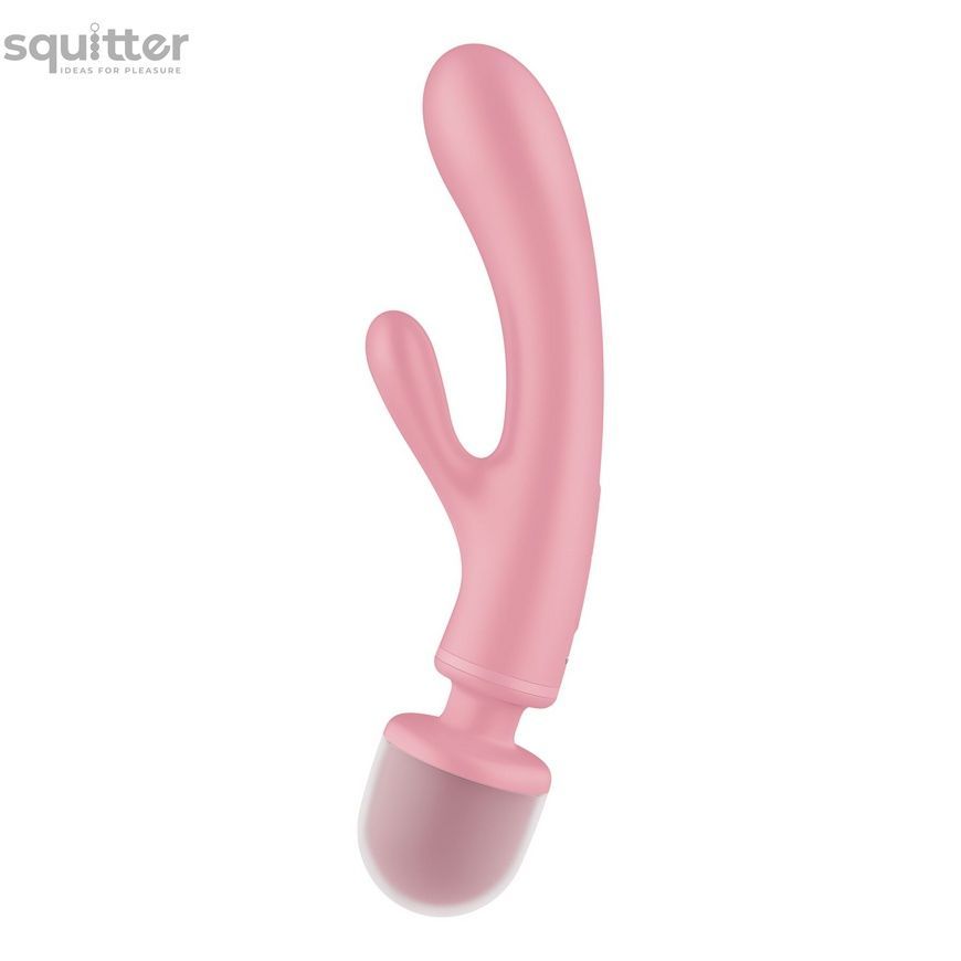 Вібратор-кролик з вібромасажером Satisfyer Triple Lover Pink, 3 мотори SO8790 - онлайн-сексшоп Сквітер