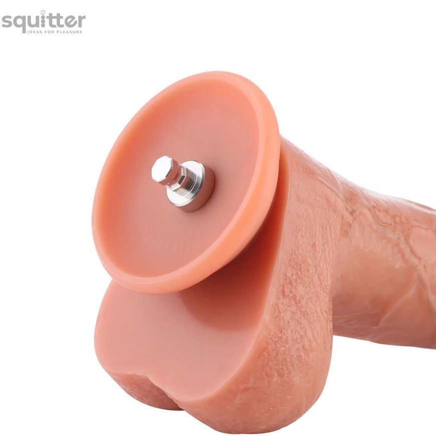 Фалоімітатор для секс-машин Hismith 8.25" Dual-density dildo with veins, система KlicLok SX4010 - онлайн-сексшоп Сквітер