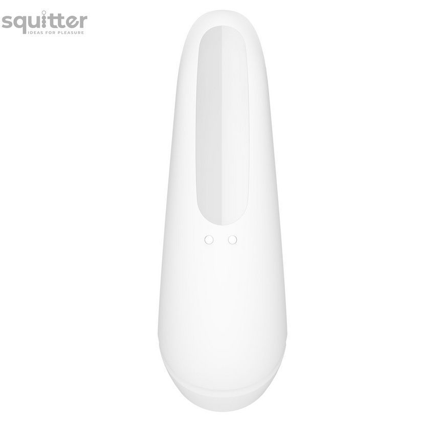 Вакуумний кліторальний стимулятор Satisfyer Curvy 1+ White SO3781 - онлайн-сексшоп Сквітер