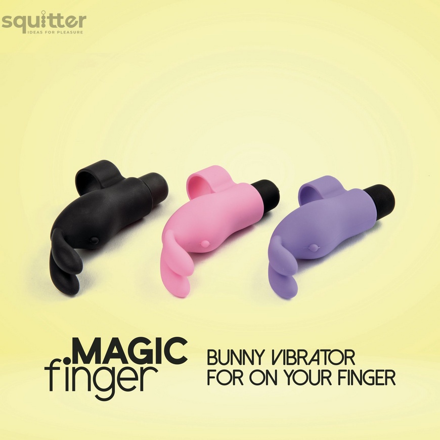 Вібратор на палець FeelzToys Magic Finger Vibrator Black SO4436 фото