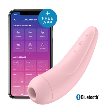 Вакуумний кліторальний стимулятор Satisfyer Curvy 2+ Pink SO3782 фото