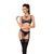 Комплект белья GISELE SET black S/M - Passion Exclusive: лиф, трусики с пажами PS24608 - онлайн-сексшоп Сквитер
