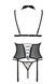 Корсет с открытой грудью Passion DOMINICA CORSET L/XL beige, пажи для чулок, стрингиSO8430,4 - интернет-магазин интимных товаров Squitter